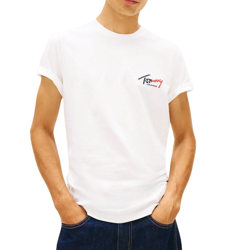 T-Shirt Blanc Homme Tommy Hilfiger Slim 1
