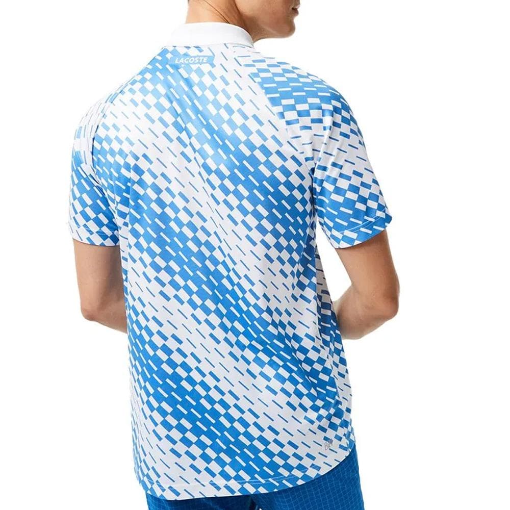 Polo de Tennis Bleu/Blanc Homme Lacoste DH5174 2