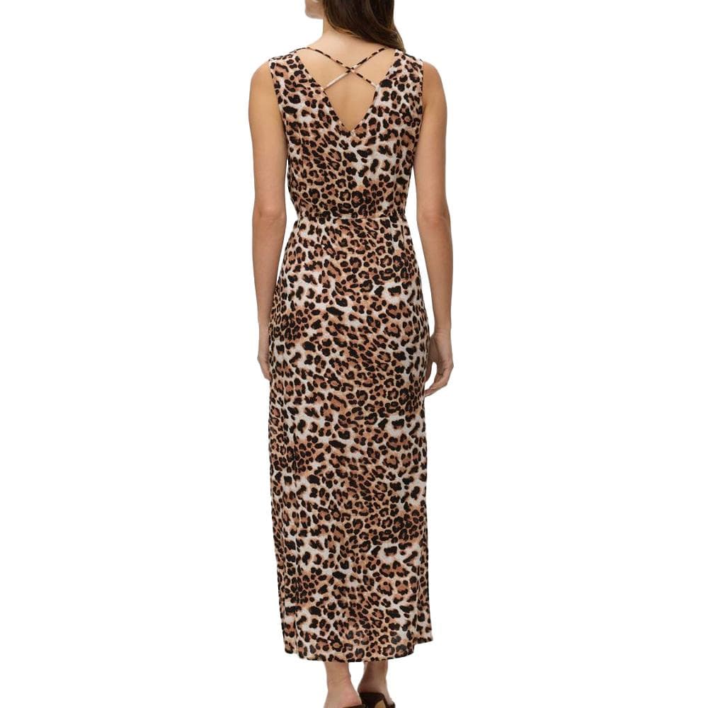 Robe Longue Noire/Blanc/Marron Femme Vero Moda 10286770 2