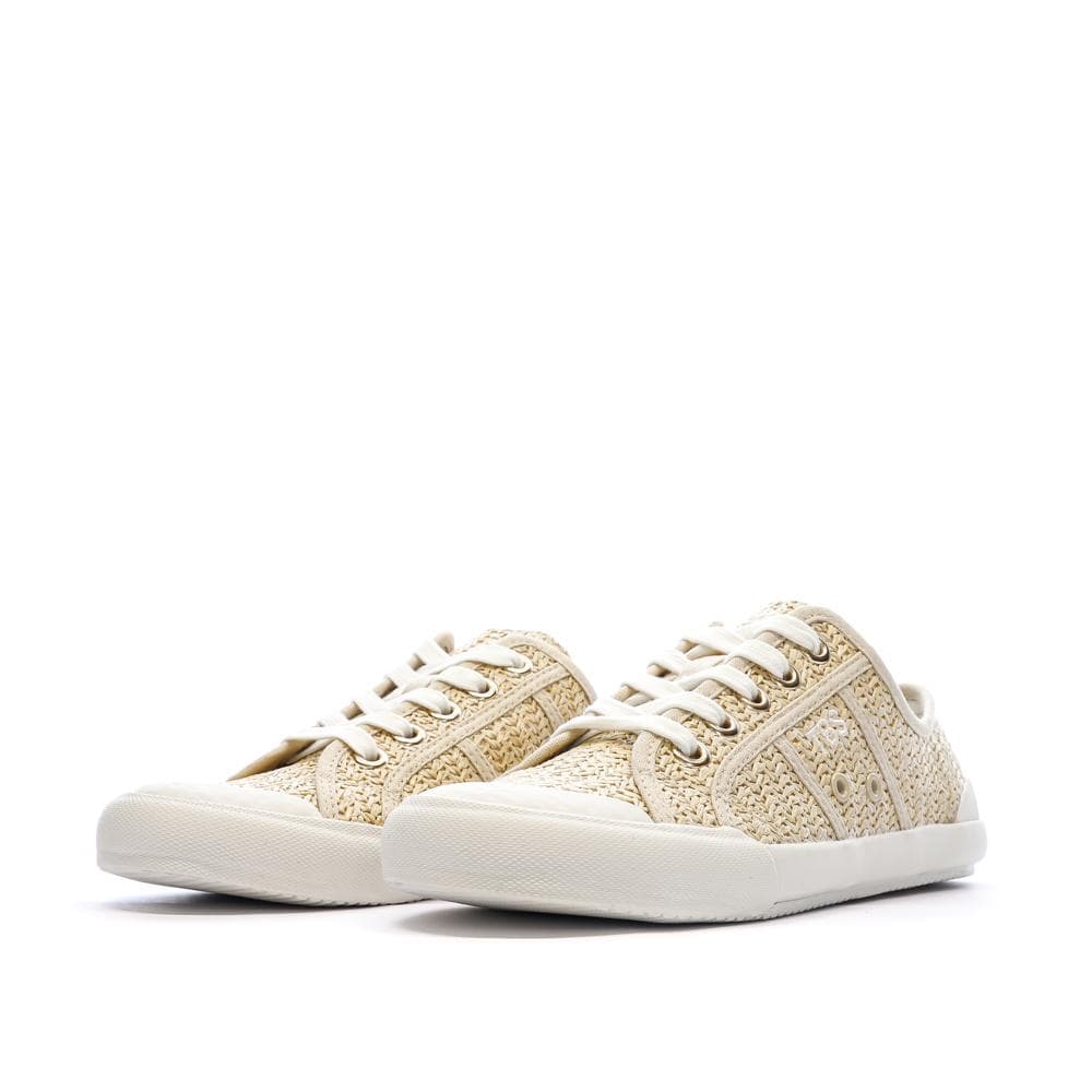 Chaussures en Toile Beige/Blanche Femme TBS OPIACE 6