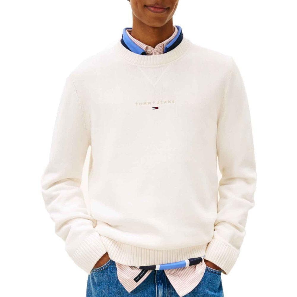 Pull Blanc Homme Tommy Hilfiger Linears 1