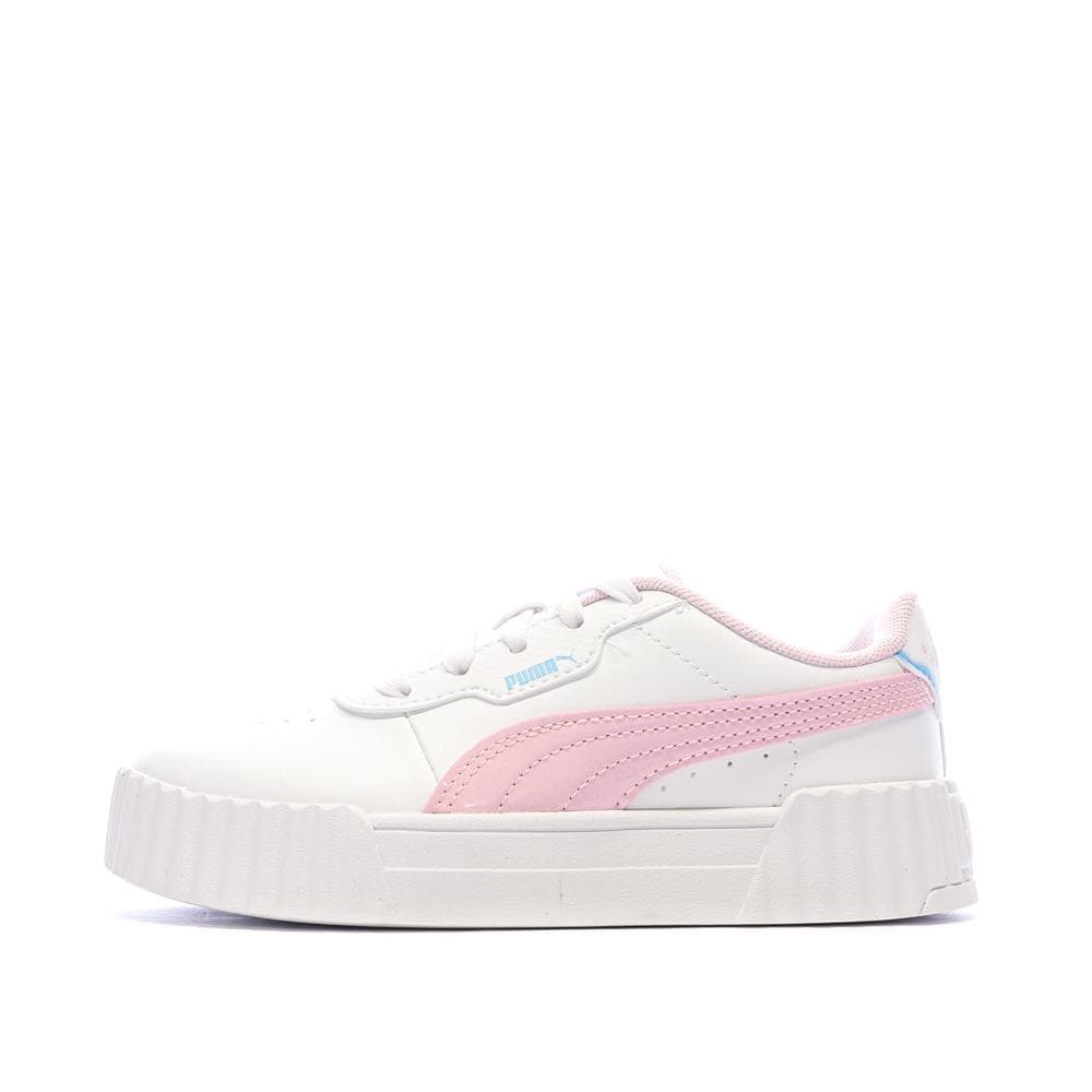 Baskets Blanches/Roses Fille Puma Carina 3.0 Jellyy 1