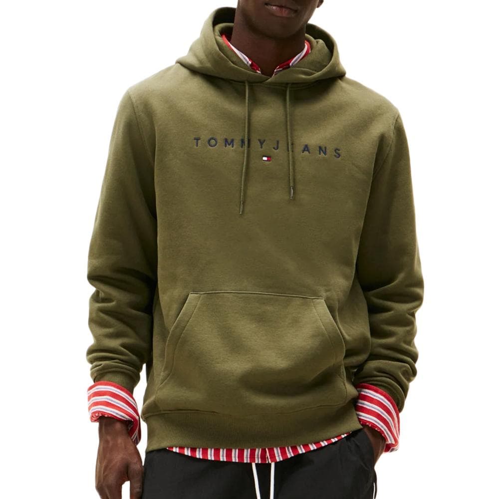 Sweat Kaki Homme Tommy Hilfiger Tjm Reg Linear 1