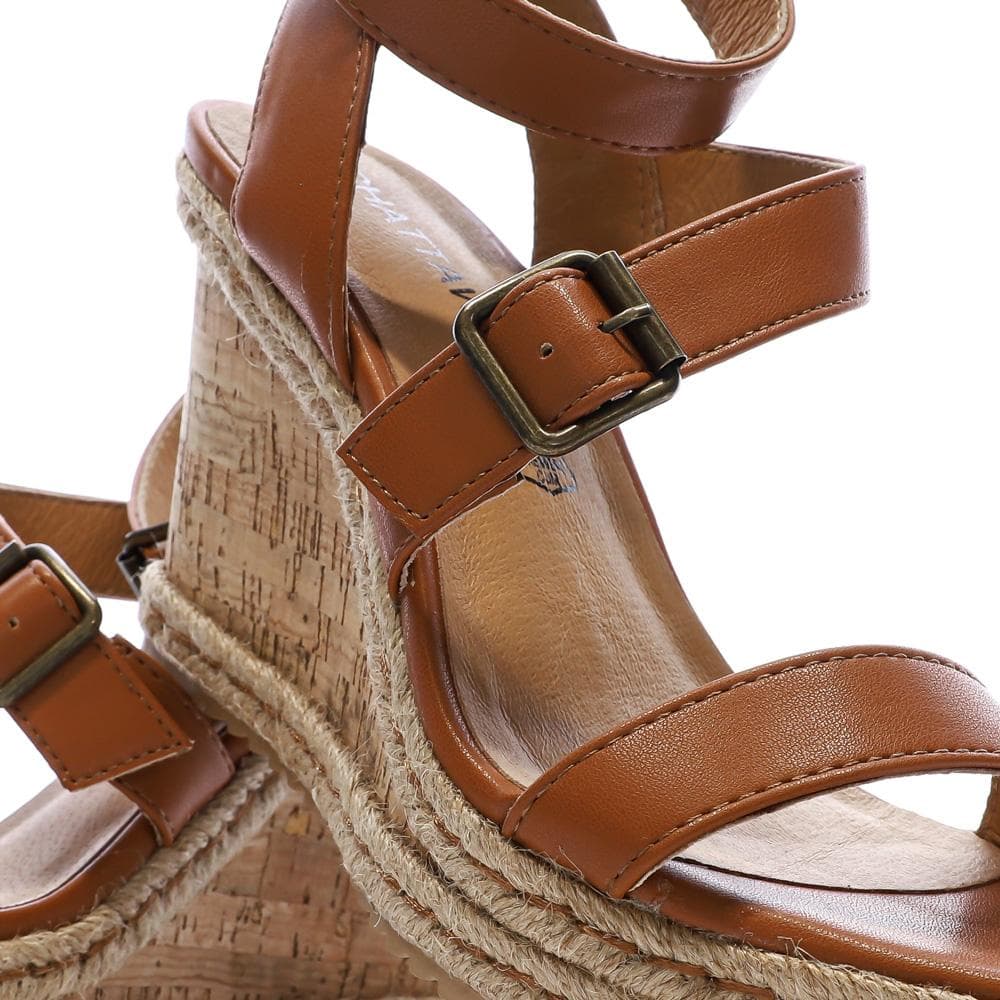 Sandales Compensée Camel Femme Chattawak Summer Camel 7