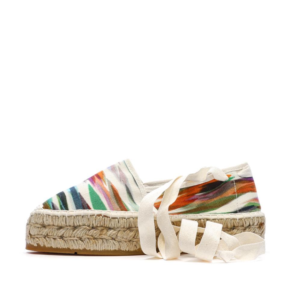 Espadrilles Blanches/Vertes Femme Pare Gabia La FÉe 1