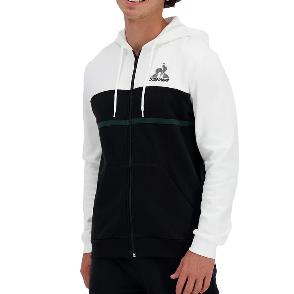 Sweat Noir/Blanc Homme Le Coq Sportif Contemporain Hoody N°1 1