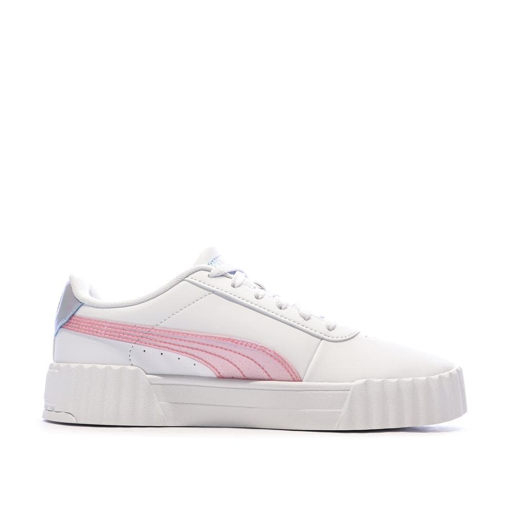 Baskets Blanc/Rose Femme Puma Carina 3.0 Blurry 2