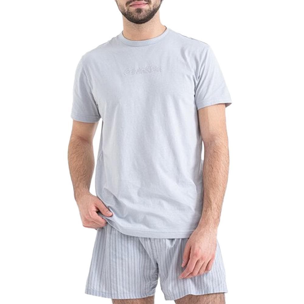 Pyjama Gris Homme Calvin Klein Jeans Poplin 1