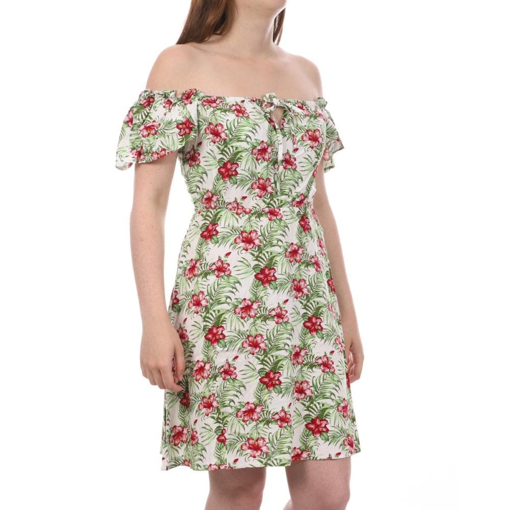 Robe Blanche/Verte Femme Vero Moda Easy 1