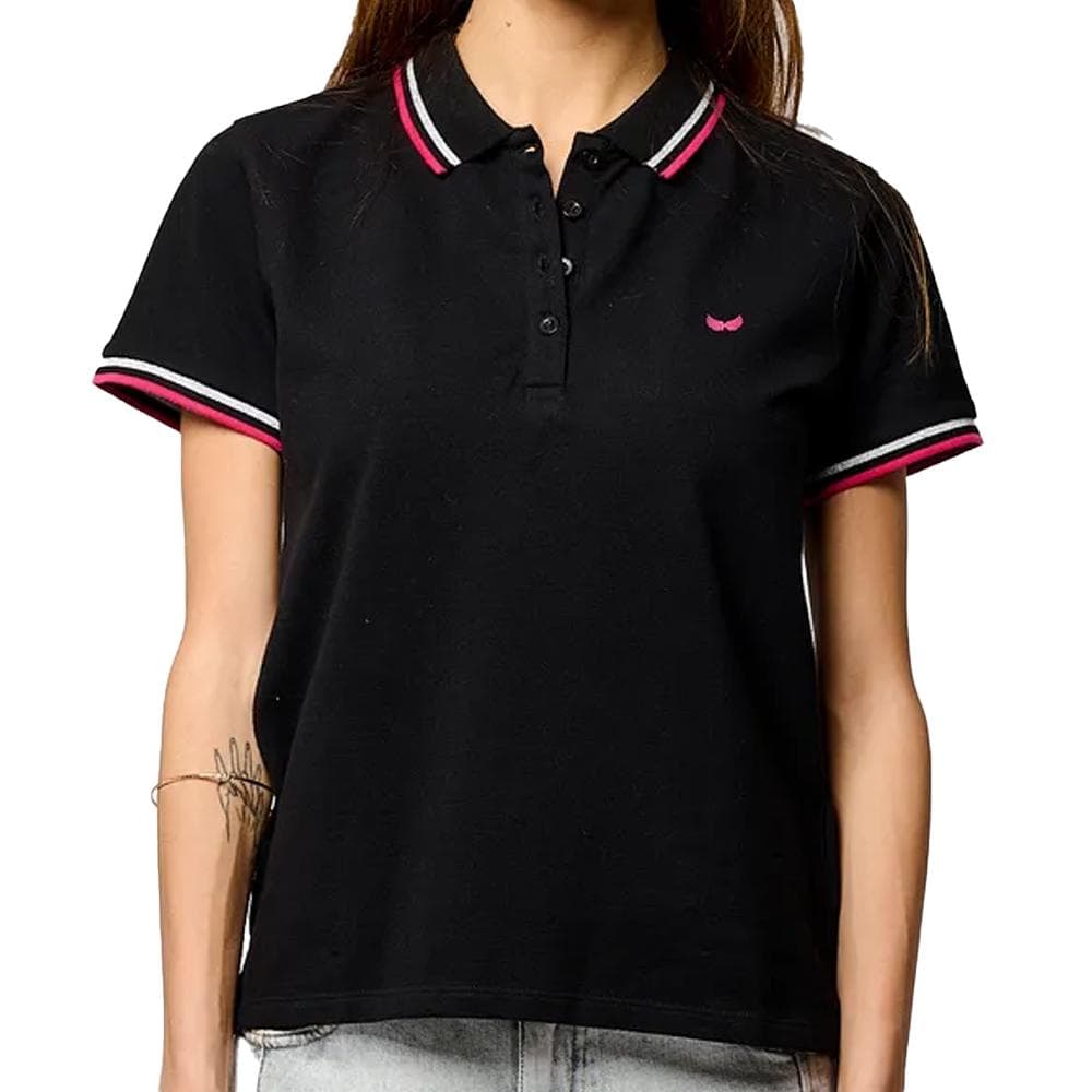 Polo Noir Femme Kaporal Vule 1