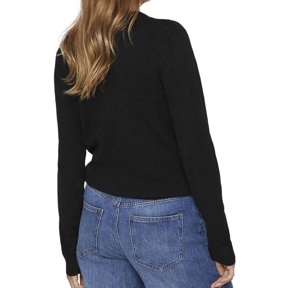 Pull Col V Noir Femme Vila 69 2