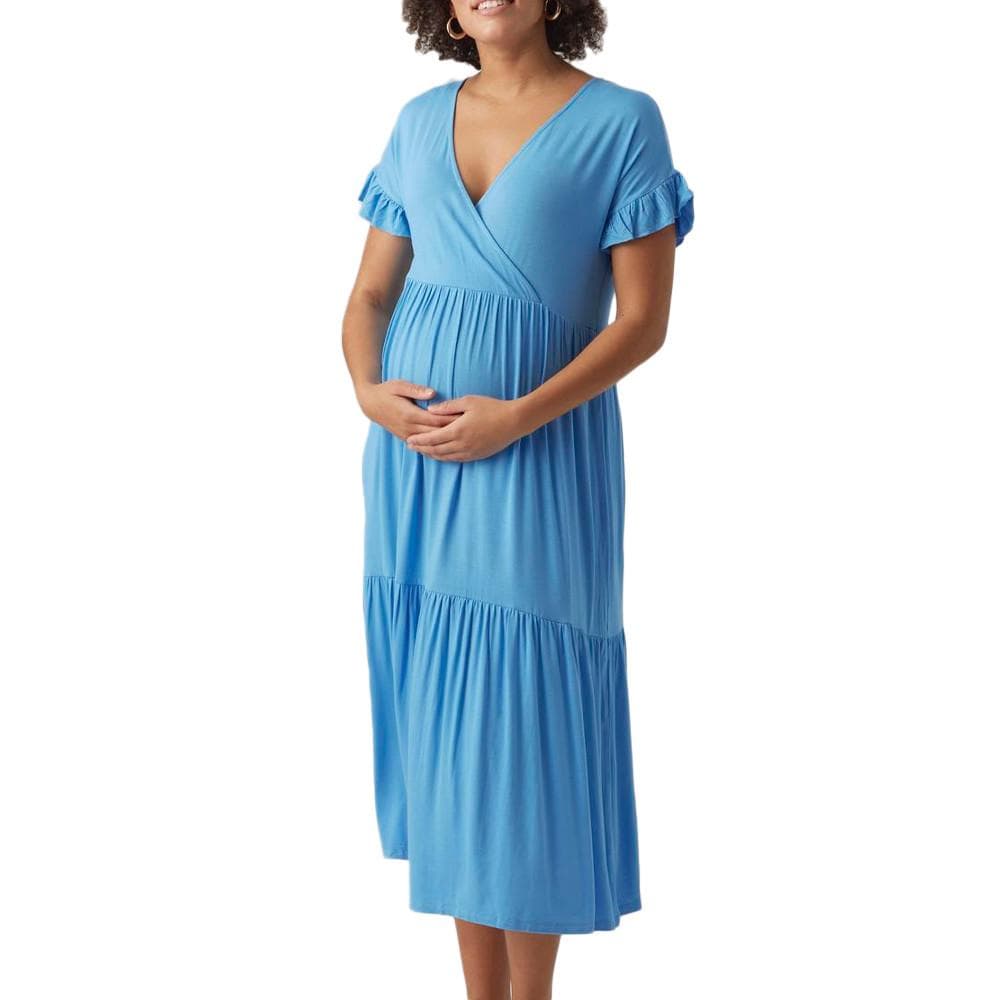Robe D'allaitement Bleu Femme Mamalicious Helen 1