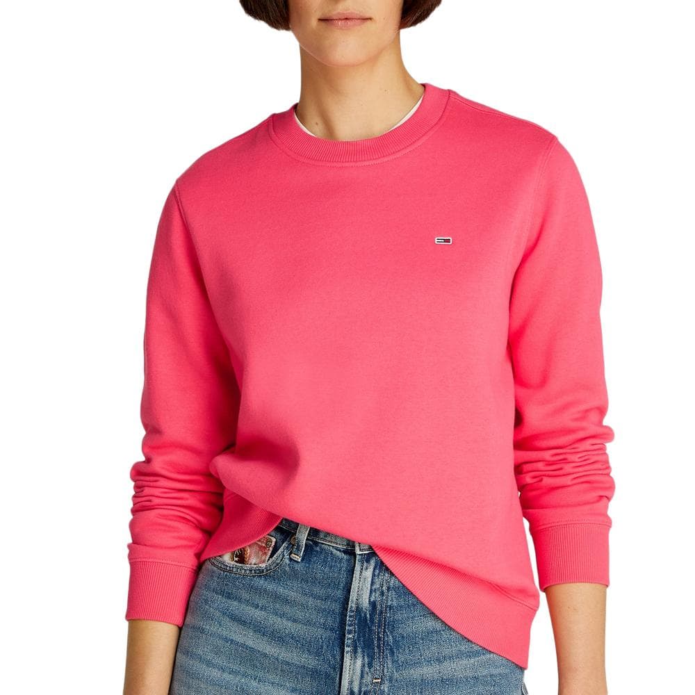 Sweat Rose Femme Tommy Hilfiger Flag Crew 1