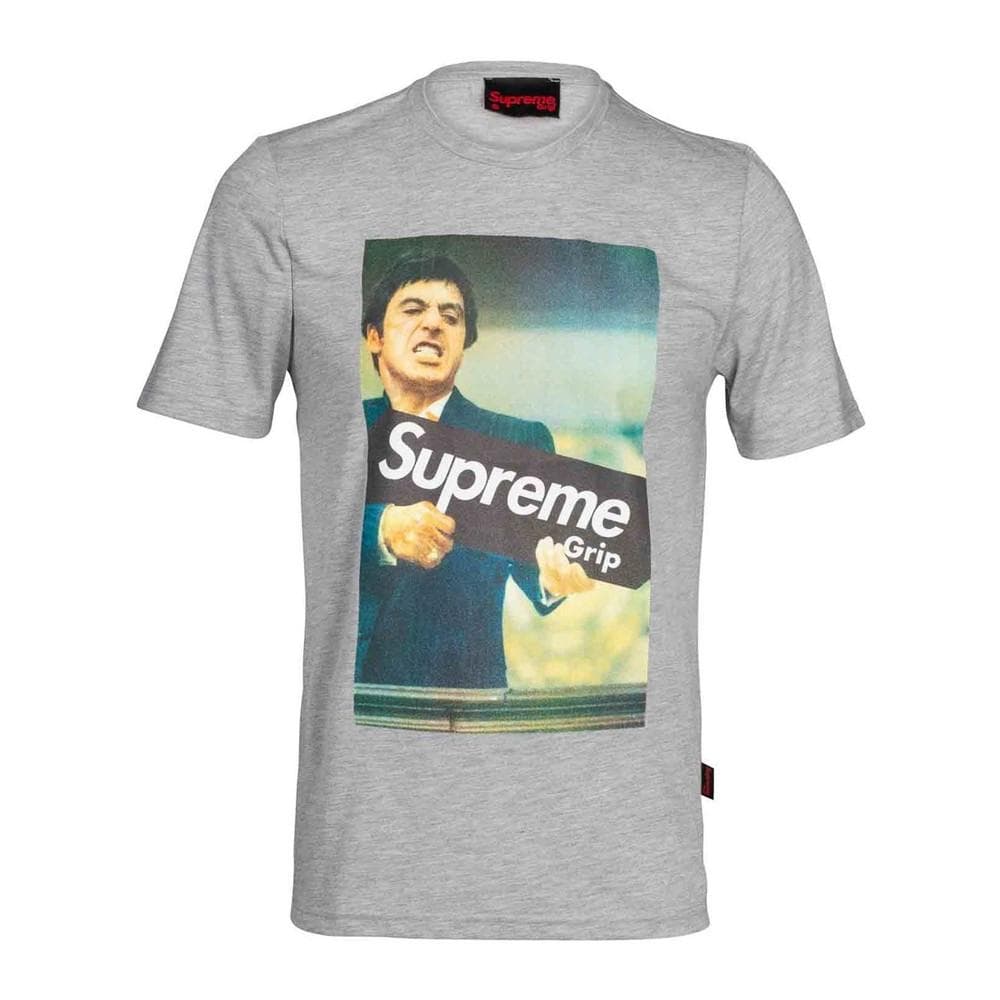 T-shirt Gris Homme Supreme Grip Film 1