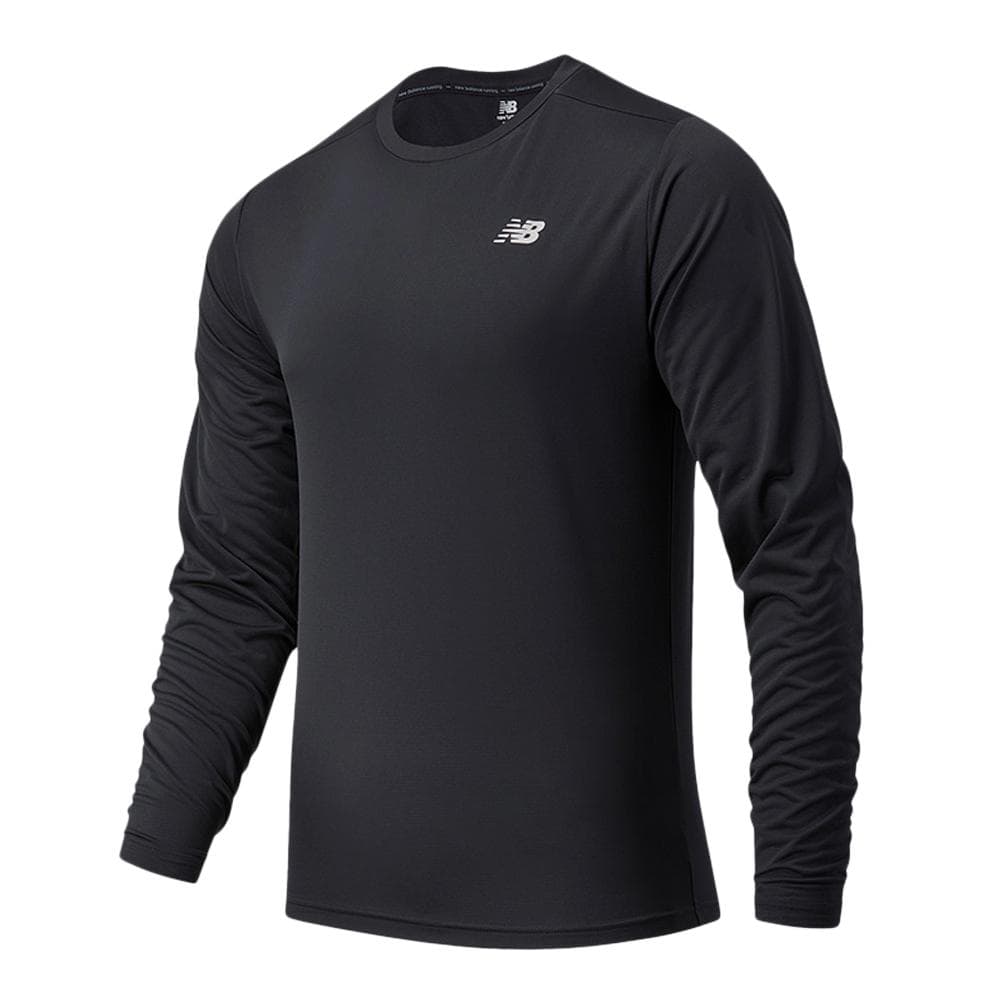 T-Shirt Manches Longues Noir Homme New Balance Core Run 1