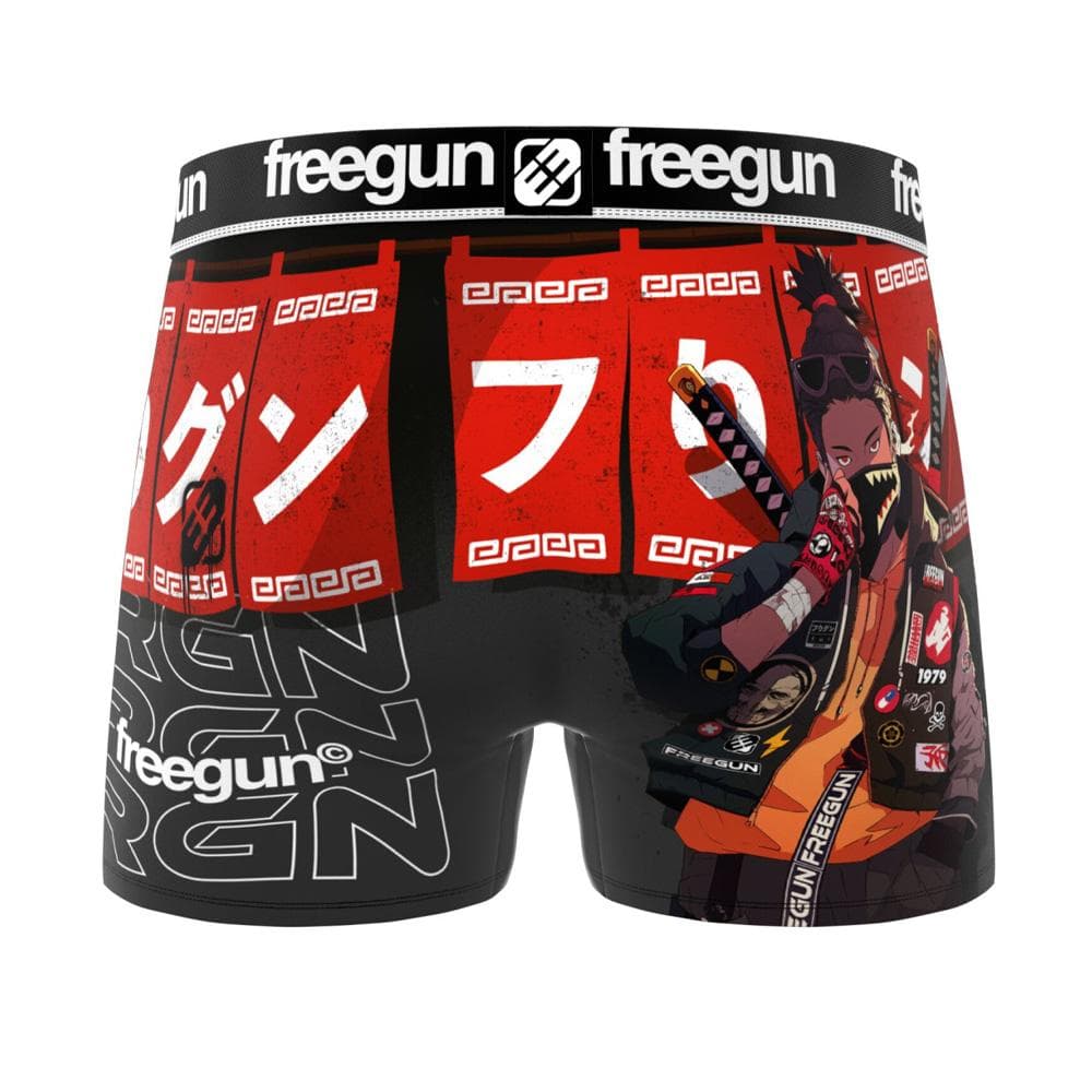 Boxer Noir/Rouge Homme Freegun FGPA97 2
