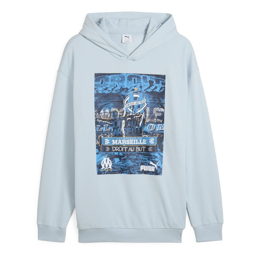 OM Sweat à Capuche Bleu Homme Puma Ftblnrgy+ 1