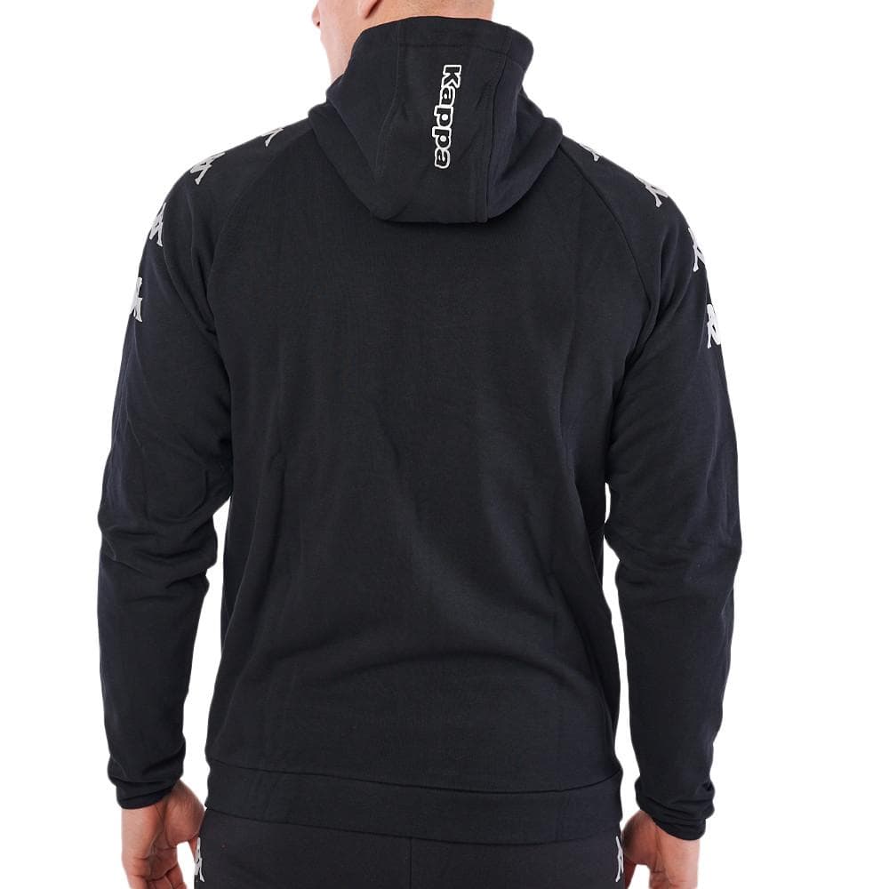 Sweat Zippé Noir/Argenté Homme Kappa Divieto 2