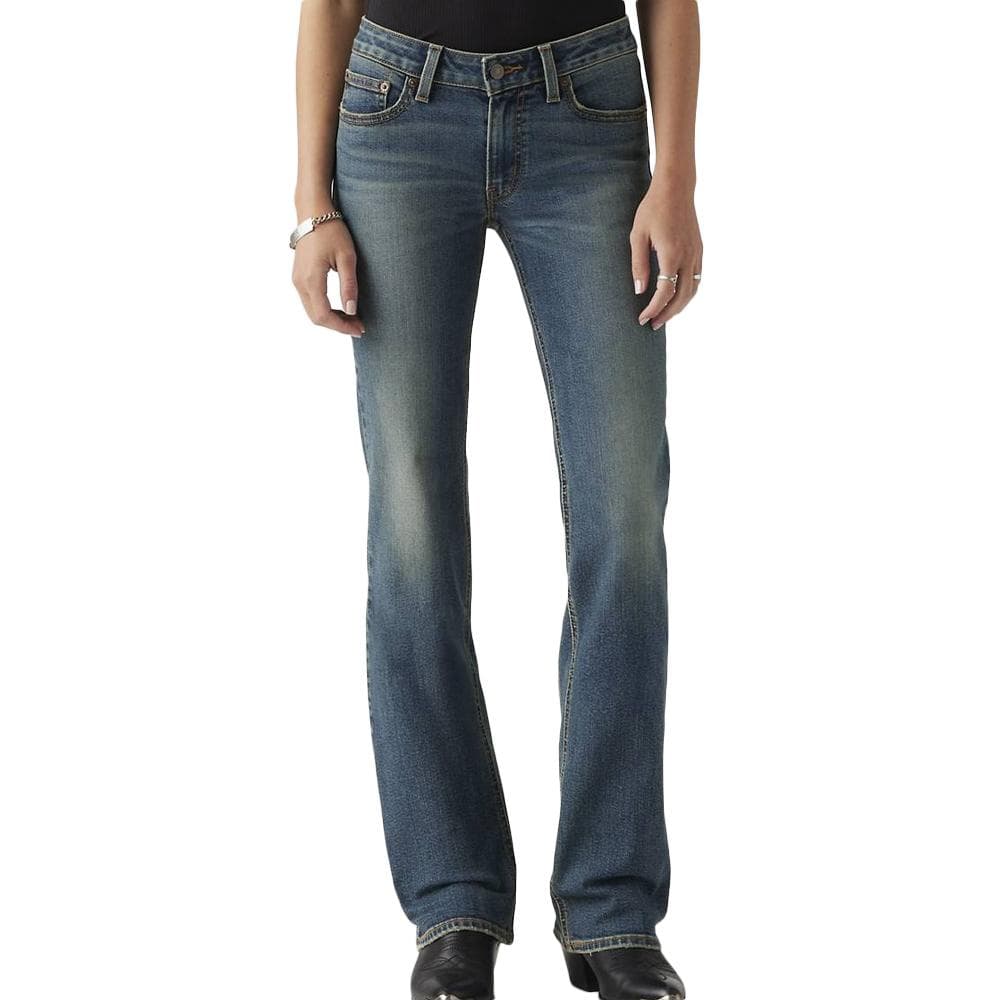 Jean Bleu Foncé Femme Levi's Superlow 1