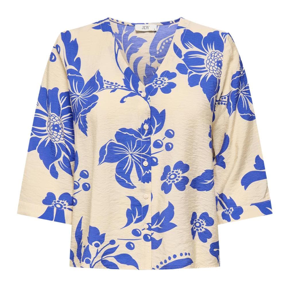 Blouse Beige/Bleu Femme JDY Troya 1