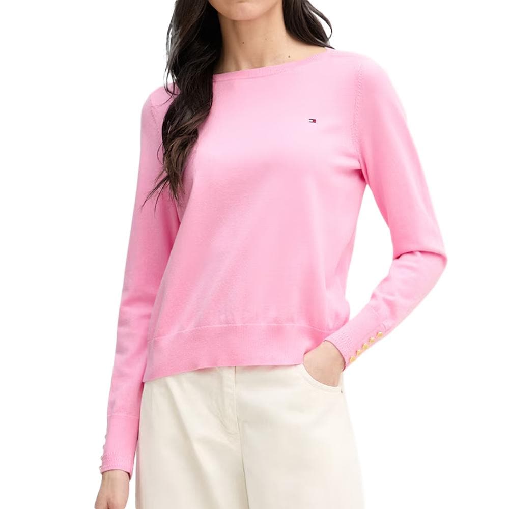 Pull Rose Femme Tommy Hilfiger Co Jersey 1
