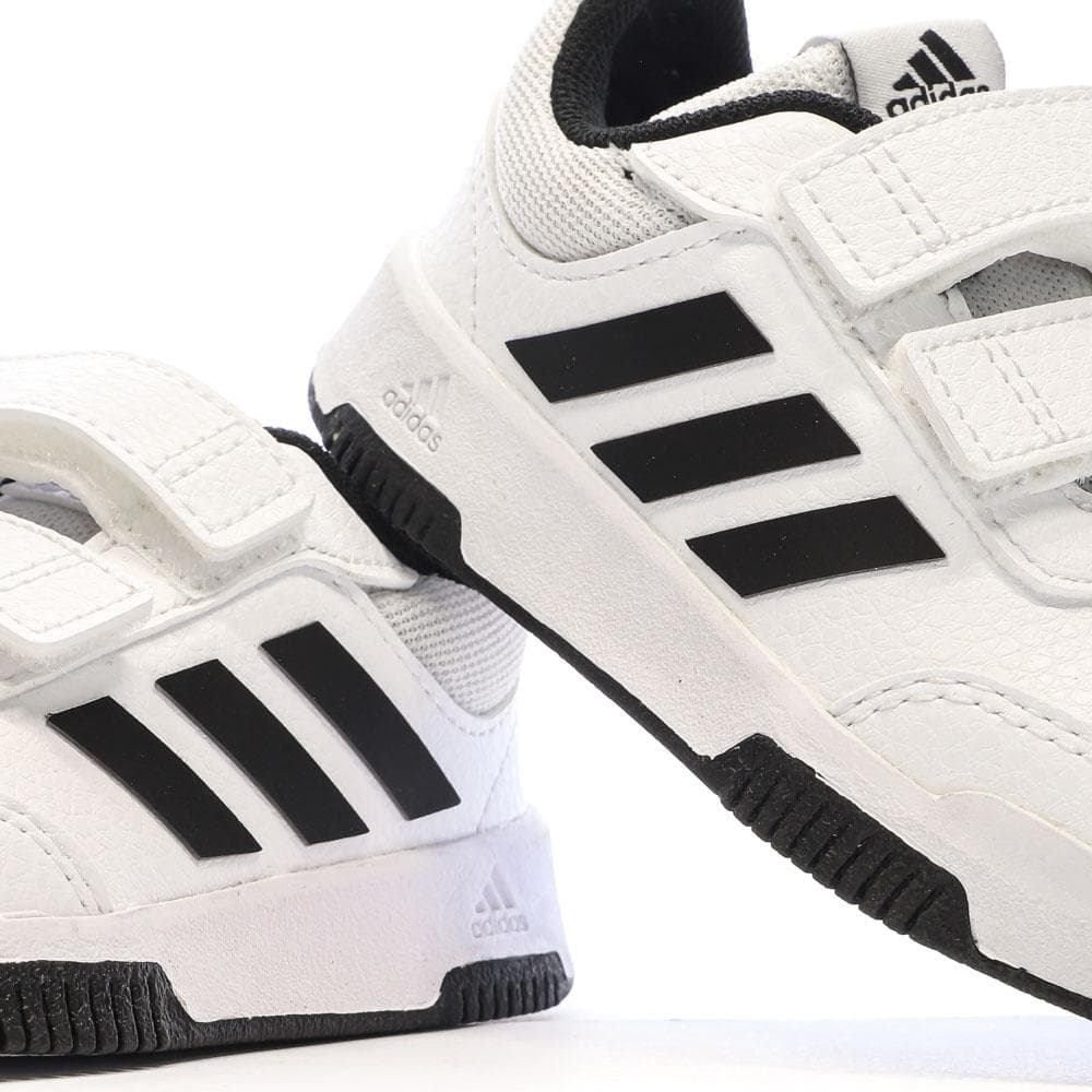 Baskets Blanches/Noir Garçon Adidas Tensaur 7