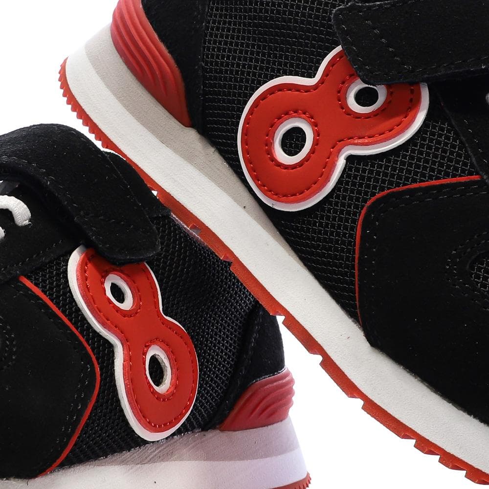 Baskets Noir/Rouge Garçon MOD8 Snooklace 7