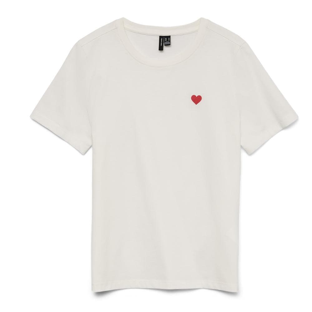 T-shirt Blanc Femme Vero Moda Folina 1