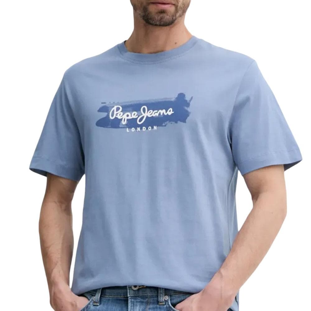 T-shirt Bleu Homme Pepe jeans Picthon 1