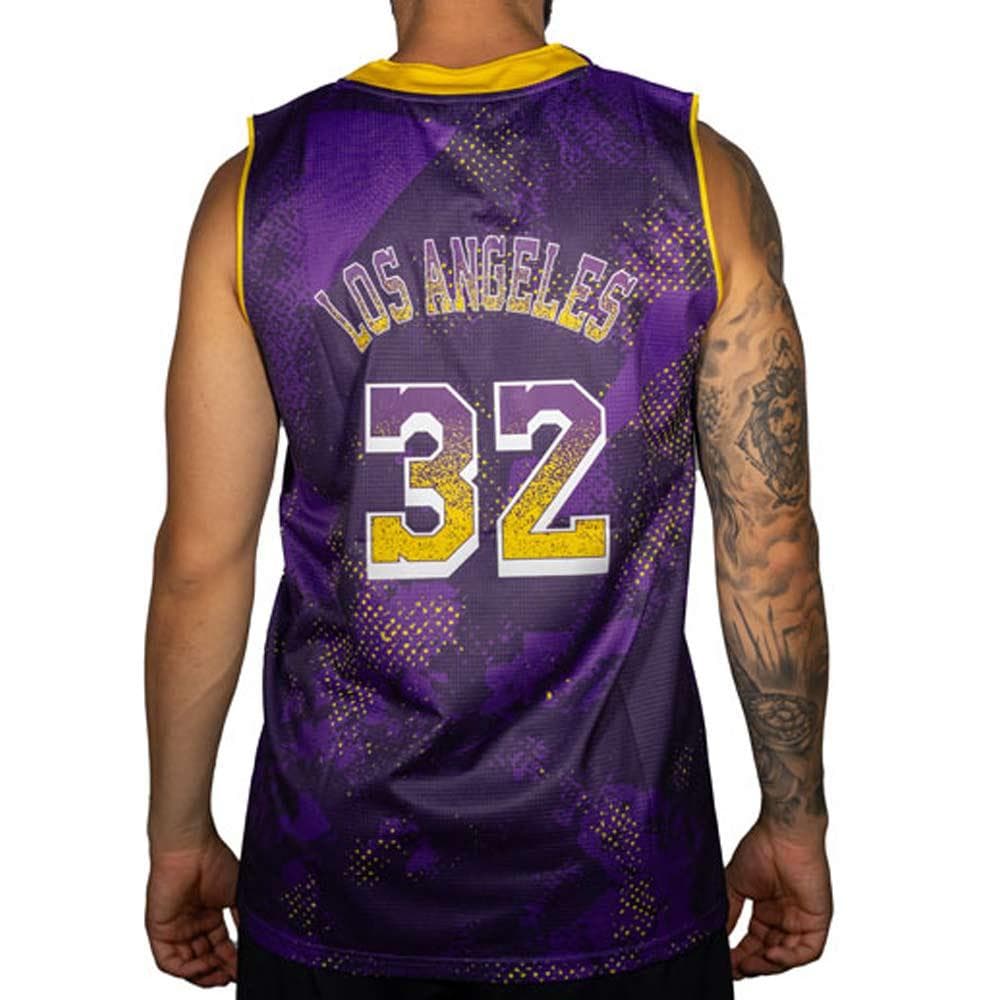Los Angeles 32 Maillot de basket Violet Homme Sport Zone 2