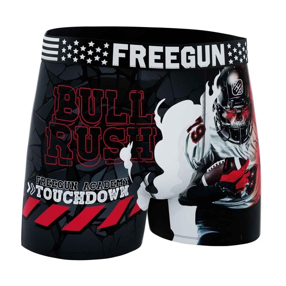 Boxer Noir/Rouge Garçon Freegun Bull Rush 1