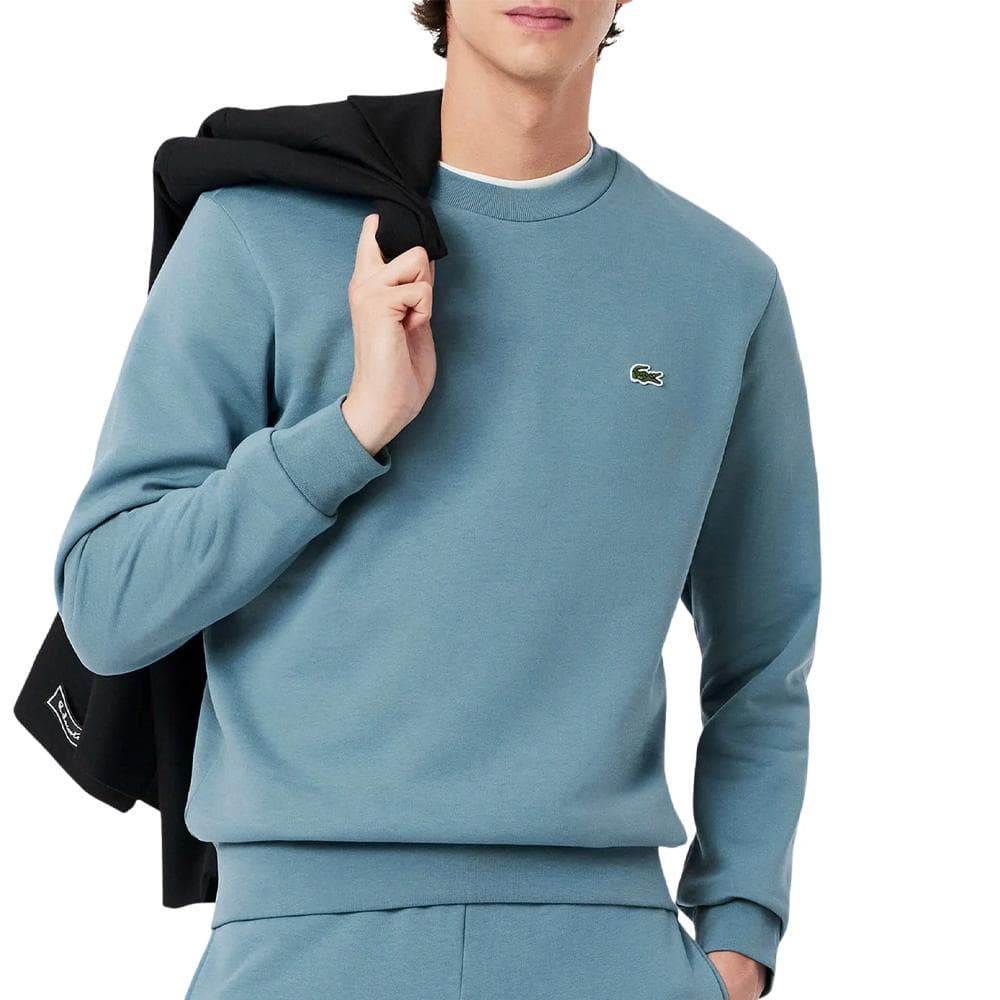 Sweat Bleu Canard Homme Lacoste SH9608 1