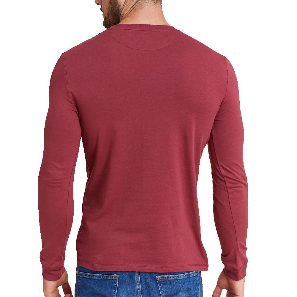 T-Shirt Manches Longues Bordeaux Homme Timberland Sleeve 2