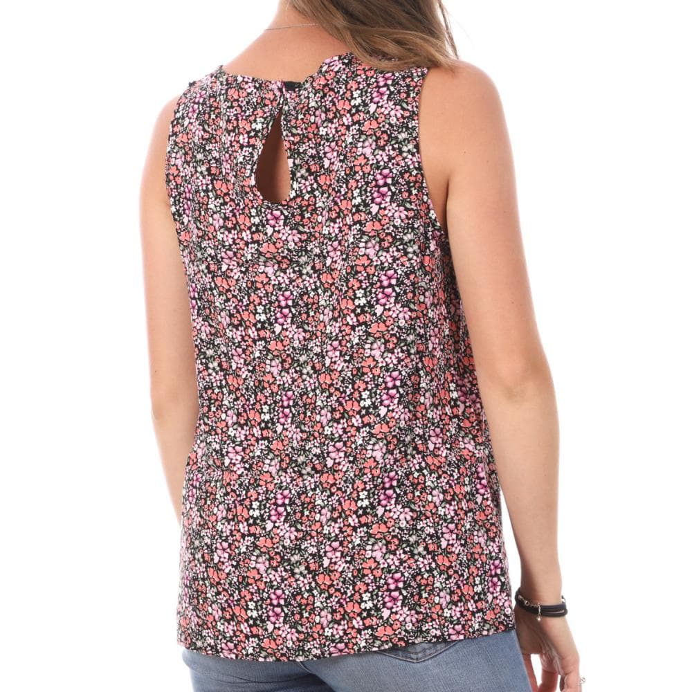 Débardeur Imprimé Rose/Noir Femme Vero Moda Easy 2