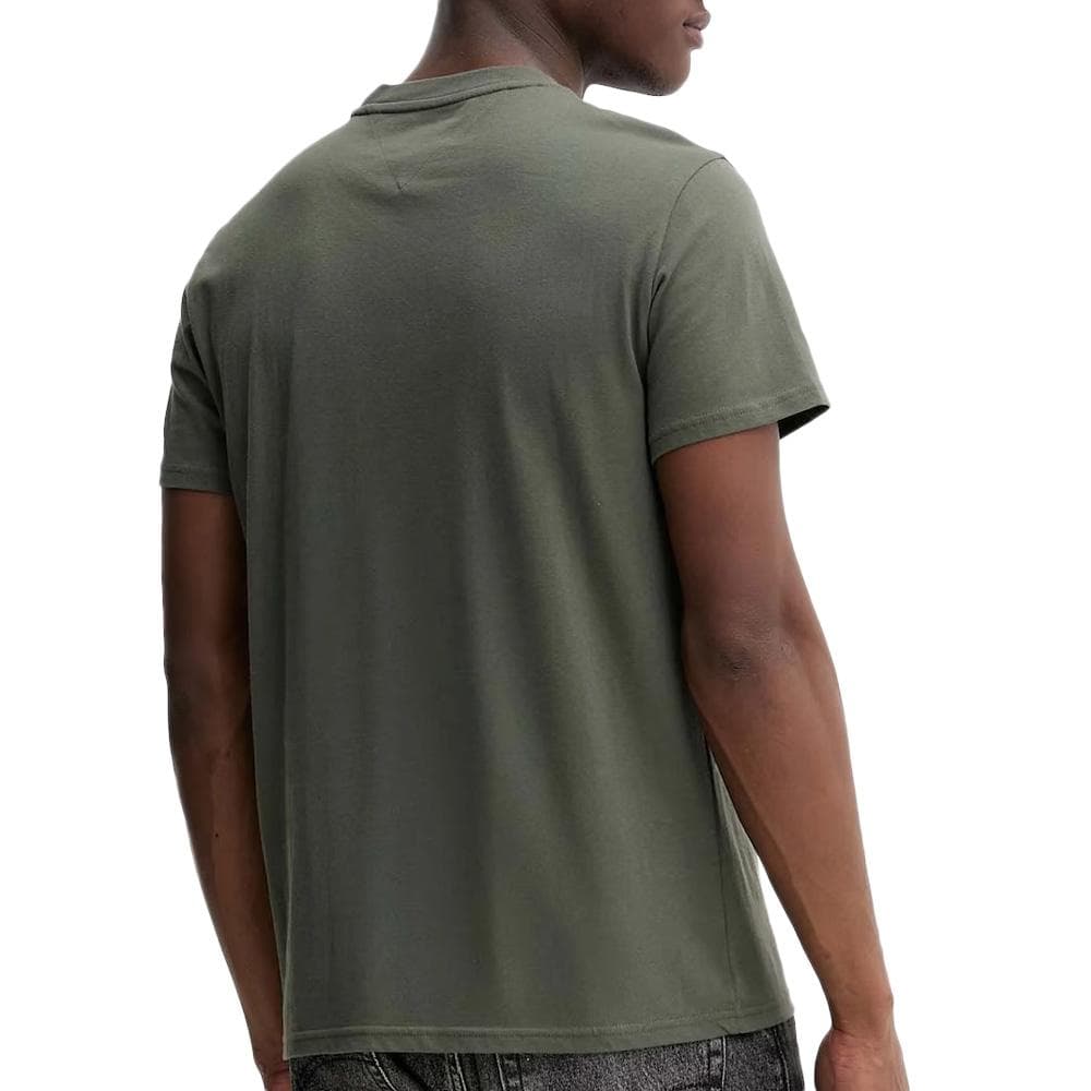 T-shirt Kaki Homme Tommy Hilfiger Tjm Slim Font Play 2