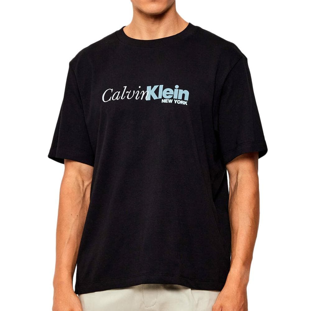 T-shirt Noir/Bleu Homme Calvin Klein Jeans Ss 20s Eu 1