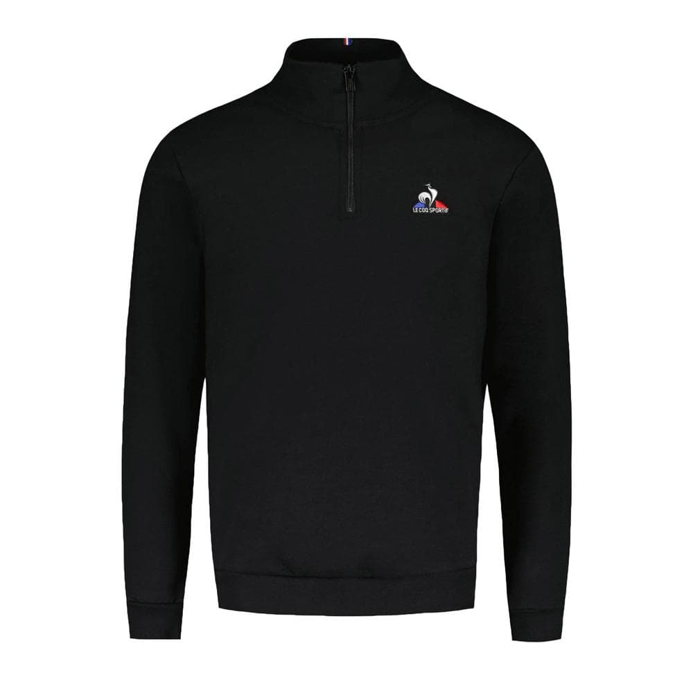 Sweat Noir Homme Le Coq Sportif Halfzip 1