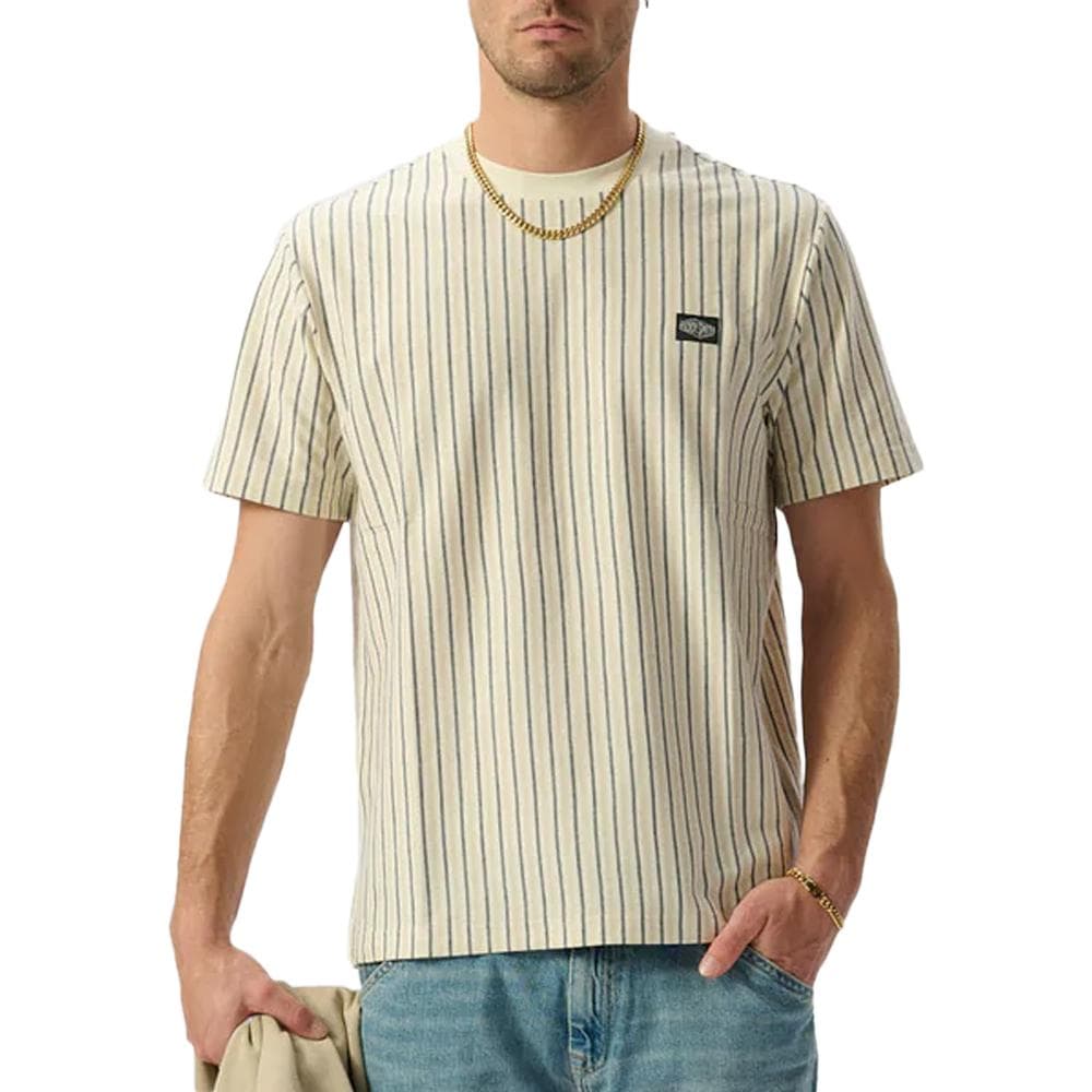 T-shirt Beige/Marine Homme Teddy Smith Jedo 1