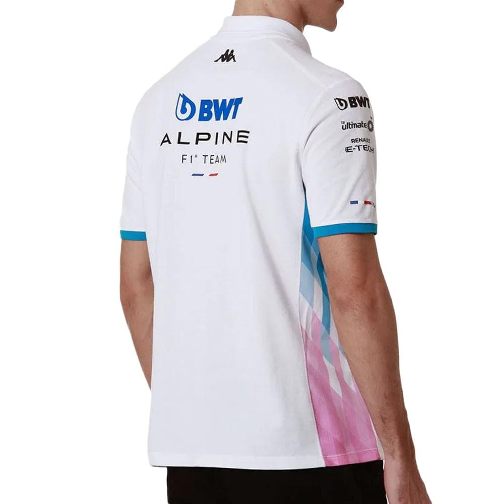 Polo Blanc/Turquoise Homme Kappa Adrem 2