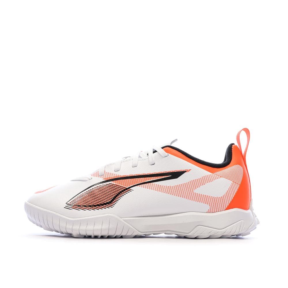 Chaussures de football Blanches/Oranges Garçon Puma Ultra 5 Play 1