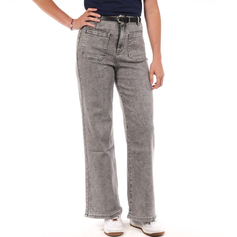 Jean Droit Gris Femme Monday Premium 109 1