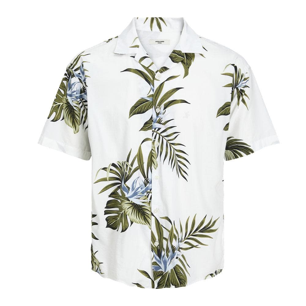 Chemise Blanche/Verte Homme Jack & Jones Bladrew 1