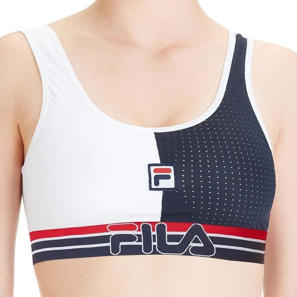 Brassière Blanche/Marine Femme Fila 1