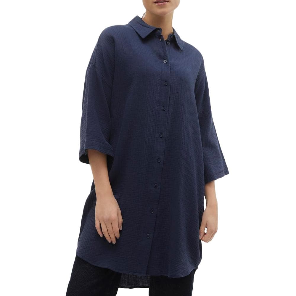 Robe Chemise Marine Femme Vero Moda Natali 1