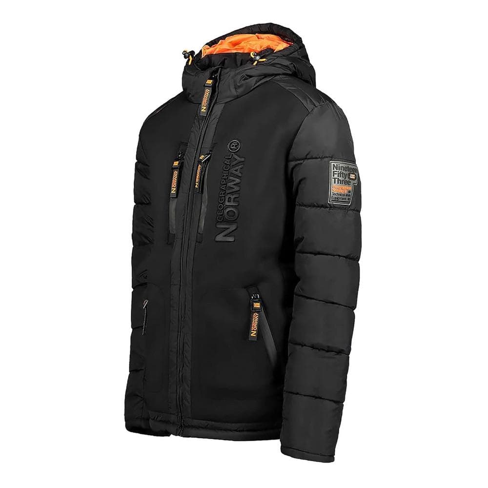 Doudoune Noire/Orange Homme Geographical Norway Beachwood 3