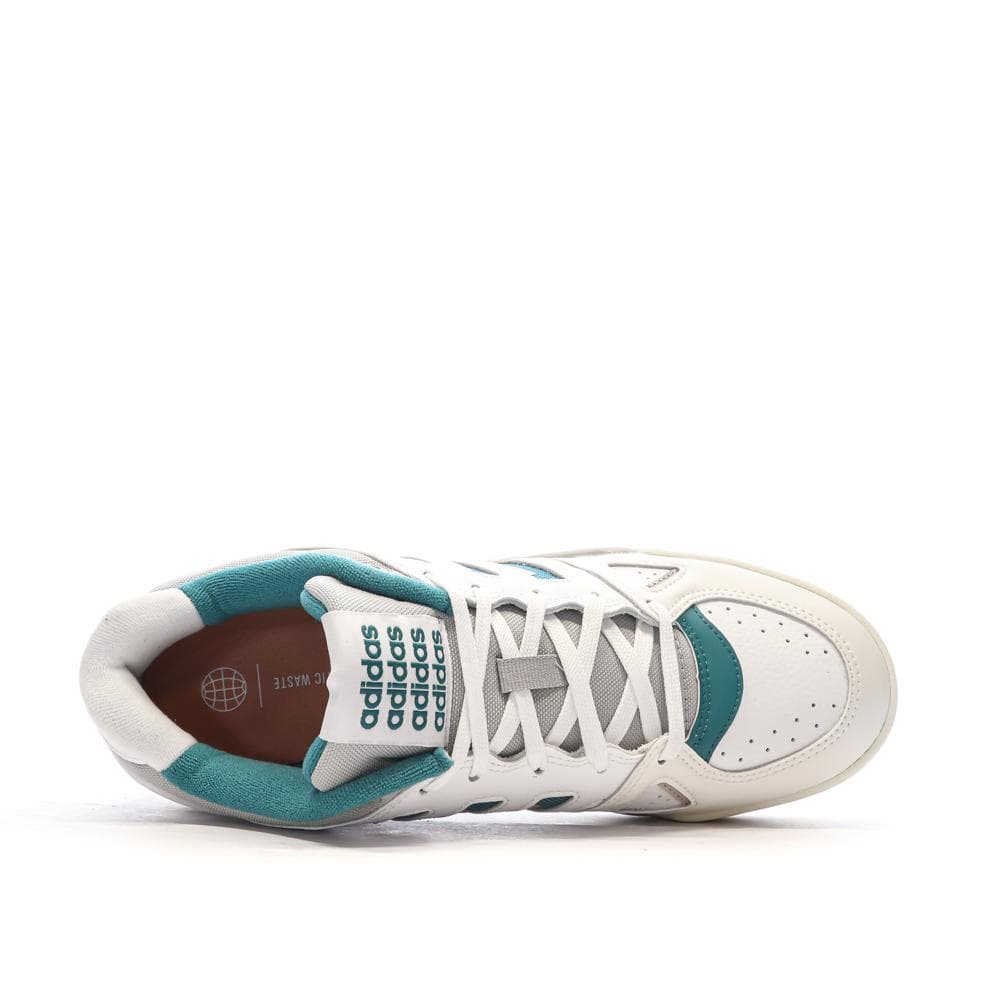 Baskets Blanches/Bleu Homme Adidas Midcity 4