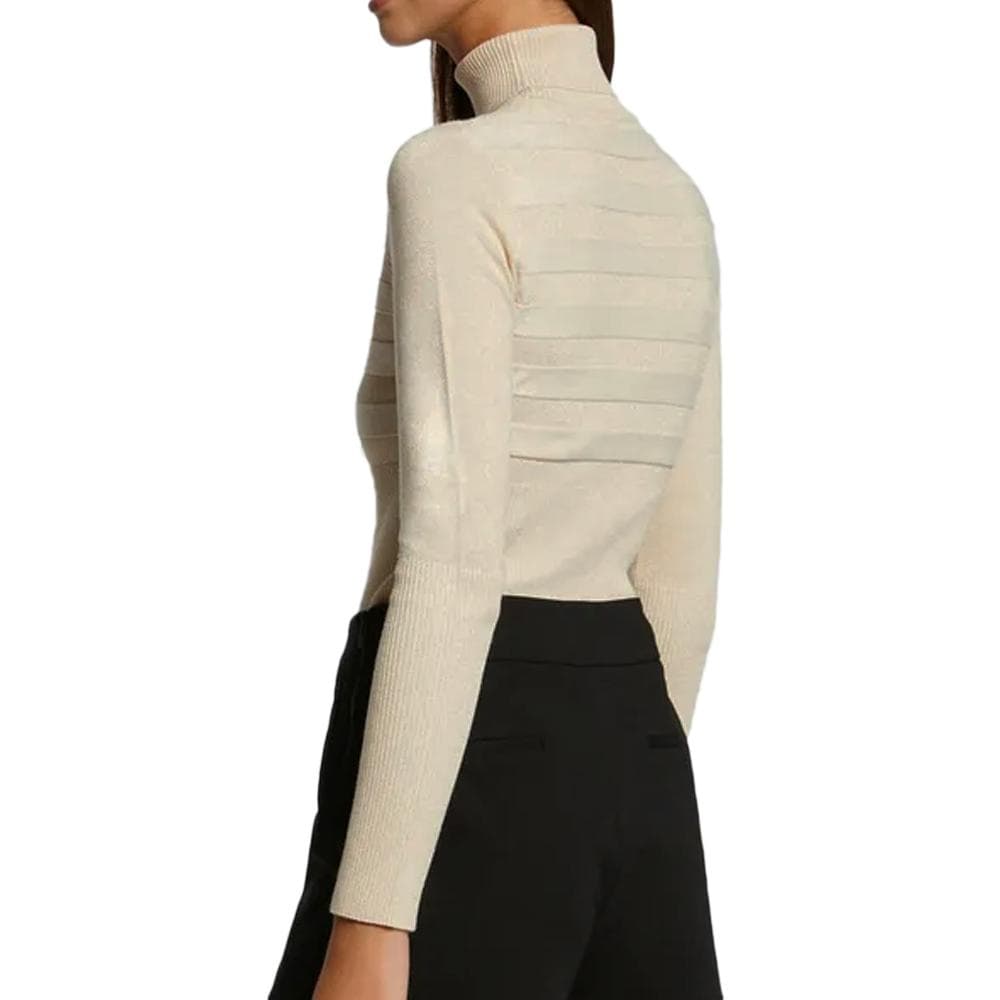 Pull Beige Brillant Rosé Femme Morgan Mentosa 2