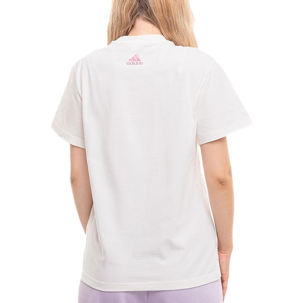 T-shirt Ecru Femme Adidas W Lin Spw Gt 2