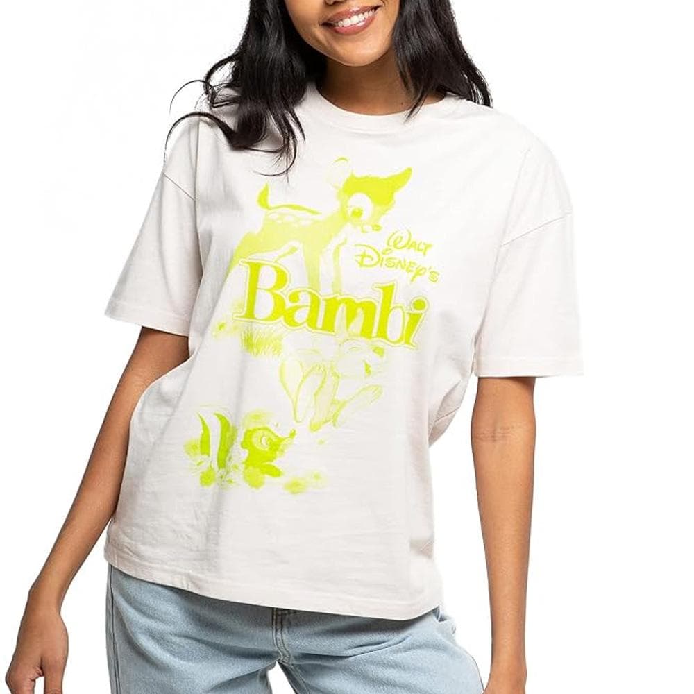 T-Shirt Beige Femme Disney Bambi Pale 1