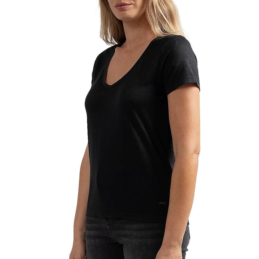 T-shirt Noir Femme Sun Valley PORTAL 1